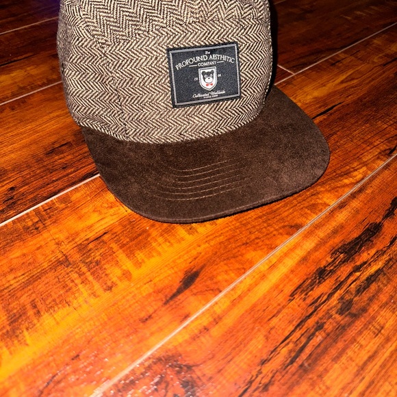 Profound Aesthetic Brown Herringbone Cap - Picture 4 of 4